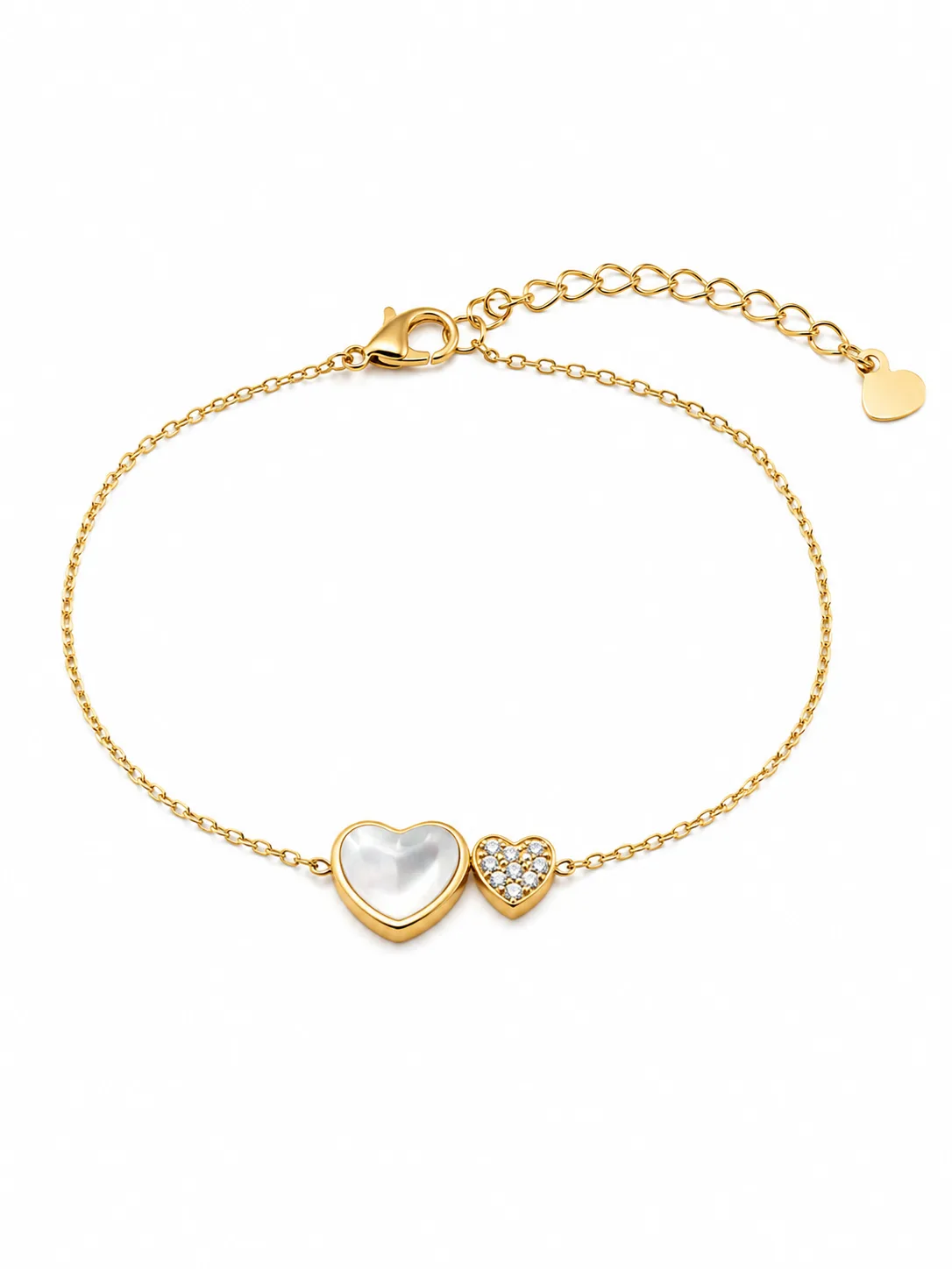 Pulseira Corações Elegance em Aço Inoxidável
