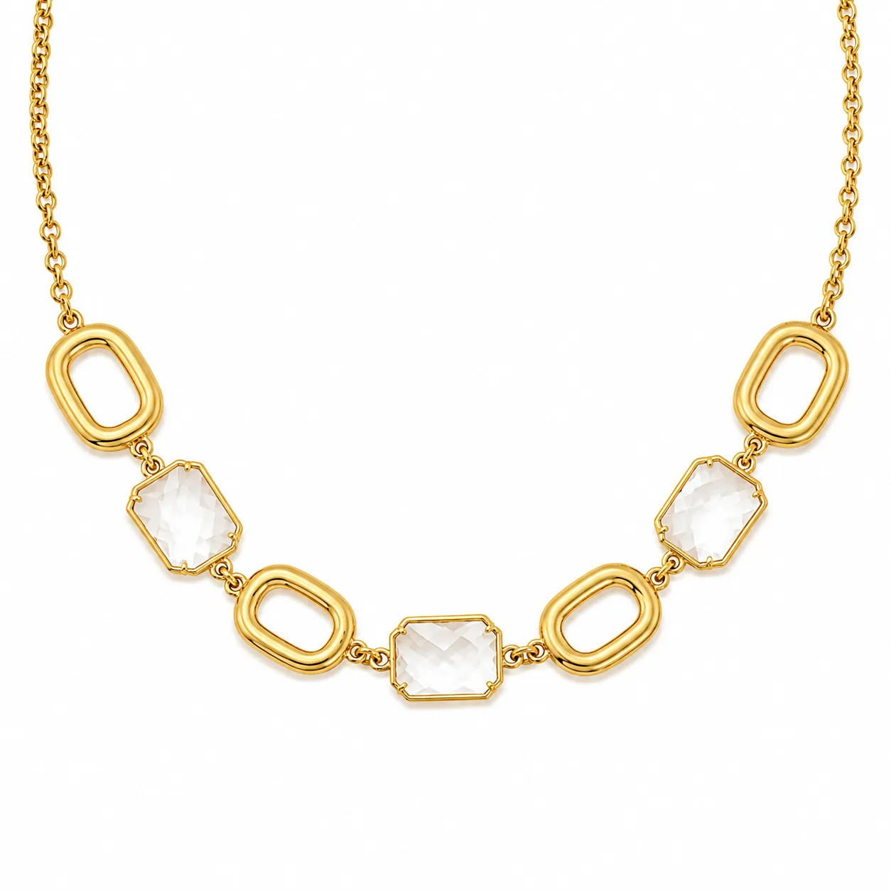 Colar Elegance Madre Pérola em Aço Inoxidável